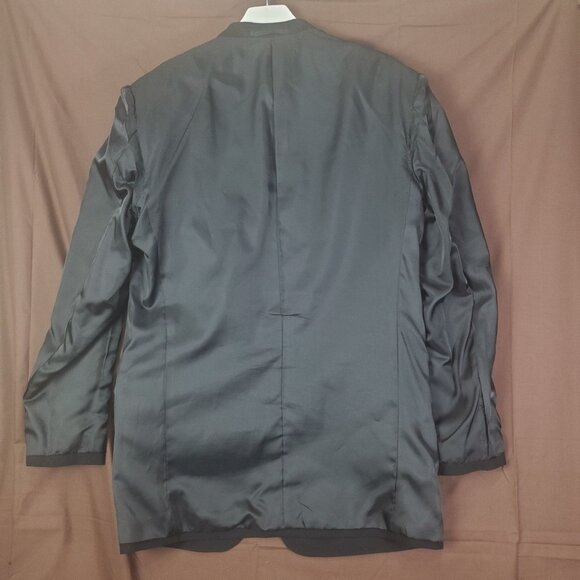 OXFORD Mens Sports Coat SZ 37R Byran 100% Wool Black 3‎ Button Business 96R - Picture 7 of 11